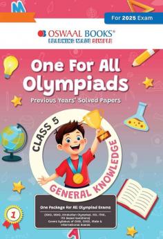 Oswaal One for All Olympiads Previous Year Solved Papers Class 5 General Knowledge For 2025 Exam