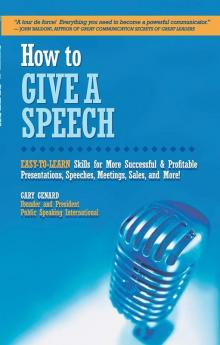 How To Give A Speech