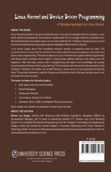 Linux Kernel and Device Driver Programming