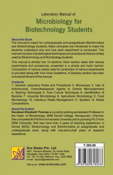 Laboratory Manual of Microbiology for Biotechnology Students