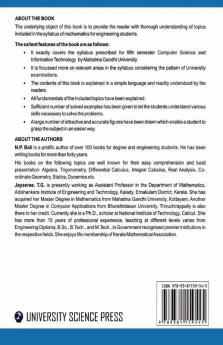 A Textbook of Engineering Mathematics (MGU Kottayam Kerala) (For CS & IT) Sem-V