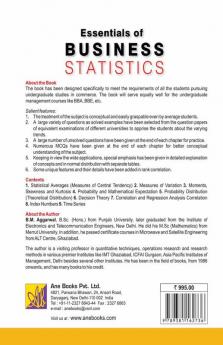 Essentials of Business Statistics