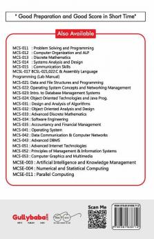 MCS-052 Principles of Management & Information Systems