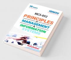 MCS-052 Principles of Management & Information Systems
