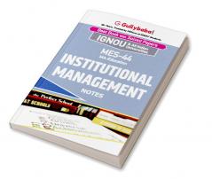 MES-44 Institutional Management