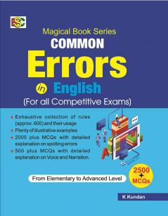 COMMON ERRORS IN ENGLISH