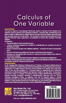 Calculus of One Variable