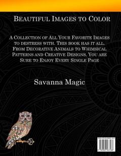 Adult Coloring Book: (Volume 5 of Savanna Magic Coloring Books)