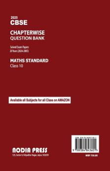 CBSE Question Bank Mathematics Class 10 Term 2