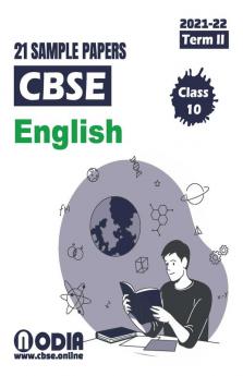 CBSE English 21 Sample Papers Class 10 Term 2 2022