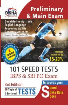 101 Speed Tests for IBPS & SBI Bank PO Exam 3rd Edition
