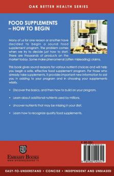 Food Supplements How To Begin