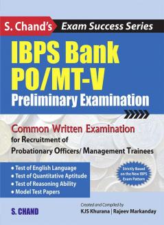 IBPS BANK PO/MT-V: PRELIMINARY EXAMINATIONS