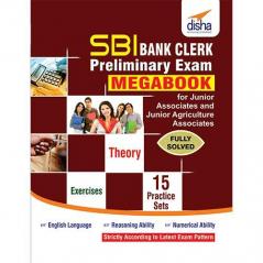 SBI Bank Clerk Preliminary Exam MegaBook - (Guide + 15 Practice Sets)