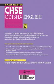 Exam Master CHSE Odisha English Class 12th