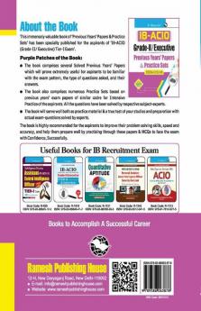 IB-ACIO: Grade-II/Executive (Tier-I) Previous Years' Papers & Practice Sets