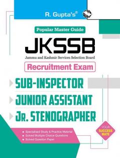 JKSSB : Sub-Inspector Junior Assistant & Junior Stenographer Recruitment Exam Guide