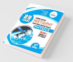 29 Years NEET AIPMT Topic wise Solved Papers PHYSICS 1988 to 2016 11th Edition