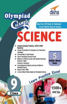 Olympiad Champs Science - Class 9 with 5 Mock Online Olympiad Tests