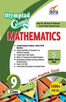 Olympiad Champs mathematics - Class 9 with 5 Mock Online Olympiad Tests
