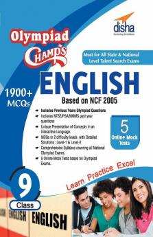 Olympiad Champs English - Class 9 with 5 Mock Online Olympiad Tests