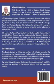 A Descriptive Dictionary of Grammatical & Literary Terms in English