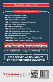 MEC-08/MEC-108 Economics of Social Sector and Environment