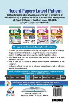 SSC Reasoning Topic-wise LATEST 35 Solved Papers (2010-2016)