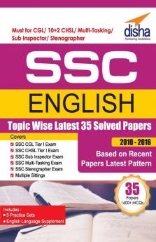 SSC English Topic-wise LATEST 35 Solved Papers (2010-2016)