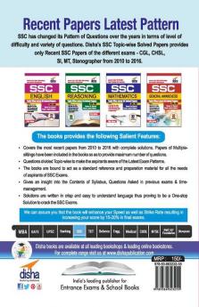 SSC English Topic-wise LATEST 35 Solved Papers (2010-2016)