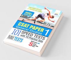 CSAT Paper 1 General Studies 101 Speed Tests with 10 Practice Sets - 3rd Edition