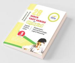 28 Mock Test Series for Olympiads Class 3 Science Mathematics English Logical Reasoning GK & Cyber