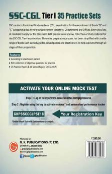 SSC - CGL Combined Graduate Level Tier I - 35 Practice Papers 2018