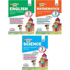 Olympiad Champs Science Mathematics English Class 3 with Past Questions 3rd Edition (set of 3 books)