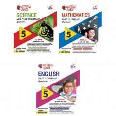 Olympiad Champs Science Mathematics English Class 5 with Past Questions 3rd Edition (Set of 3 Books)