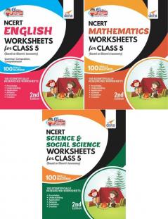 Perfect Genius NCERT English Mathematics Science & Social Science Worksheets for Class 5 (based on Bloom's taxonomy) 2nd Edition