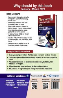Quarterly Current Affairs 2020 Vol. 1 - January to March - for Competitive Exams