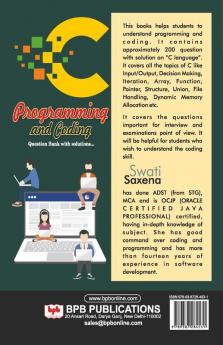 C Programming and Coding Question Bank with Solutions