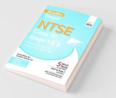 Target NTSE Class 10 Stage 1 & 2 Solved Papers (2010 - 18) + 5 Mock Tests (MAT + LCT + SAT) 5th Edition