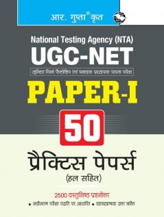 NTA-UGC-NET/JRF : (Paper-I) 50 Practice Test Papers (Solved)