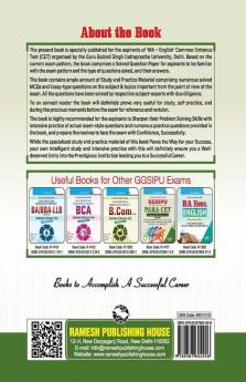 GGSIPU: MA English (CET) Entrance Test Guide