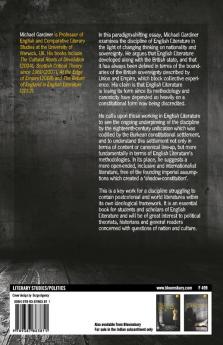 The Constitution of English Literature: The State the Nation and the Canon