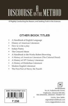 A Discourse on the Method of Rightly Conducting the Reason and Seeking Truth in the Sciences