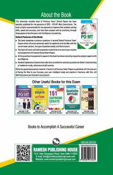IBPS : PO/MT (Main Exam) Previous Years' Papers (Solved)