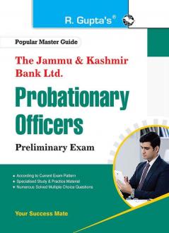 The Jammu & Kashmir Bank Ltd. Probationary Officers (Preliminary) Exam