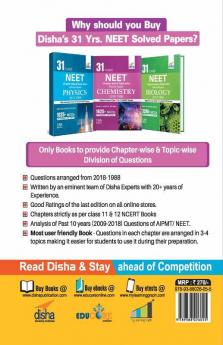 31 Years NEET Chapter-wise & Topic-wise Solved Papers CHEMISTRY (2018 - 1988) 13th Edition