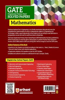 GATE Chapterwise Previous Years' Solved Papers (2023-2000) Mathematics