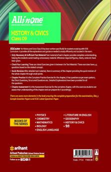 All In One Class 9th History & Civics for ICSE Exam 2024