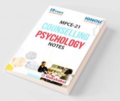 MPCE-021 Counselling Psychology Notes - 2018