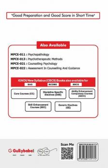 MPCE-022 Assessment In Counselling And Guidance Notes - 2018